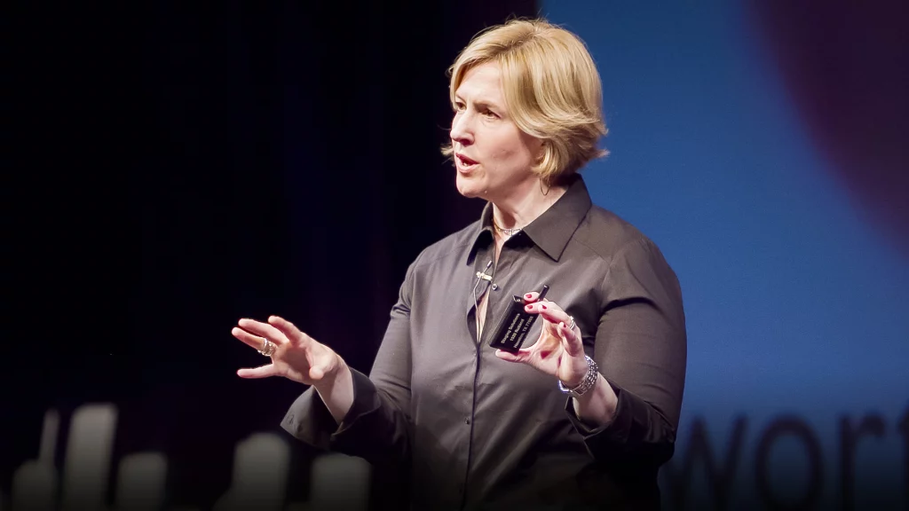 Dr. Brené Brown stood on stage giving her TEDTalk about the power of vulnerability in leadership